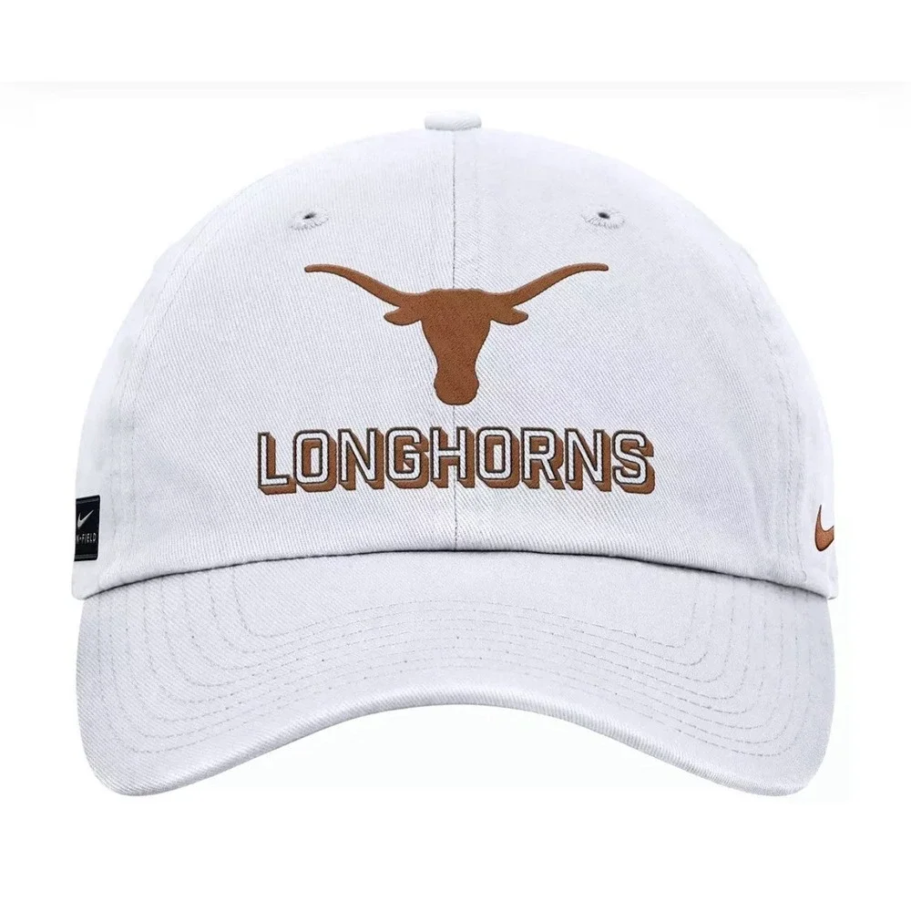Nike Adult Texas Longhorns White Game Day‎ Club Adjustable Hat Cap Size M/L